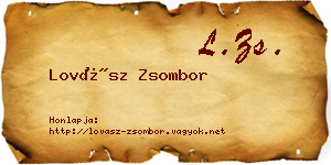 Lovász Zsombor névjegykártya
