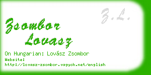 zsombor lovasz business card